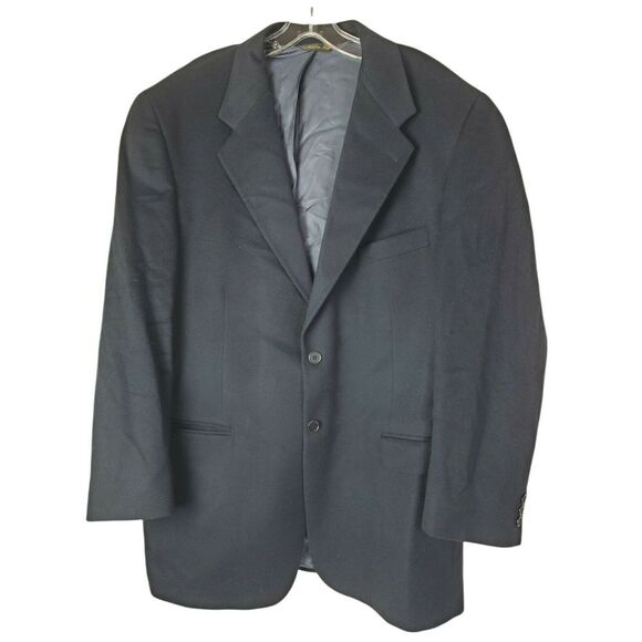 Louis Dell'Olio Men's 43R Navy 100%‎ Cashmere Blazer Sport Coat Italy